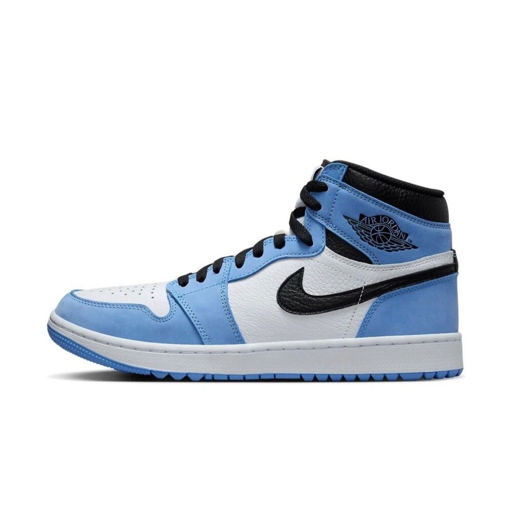 Men’s Size 15 Air Jordan 1 Retro High UNC Golf Shoes University Blue DQ0660-400